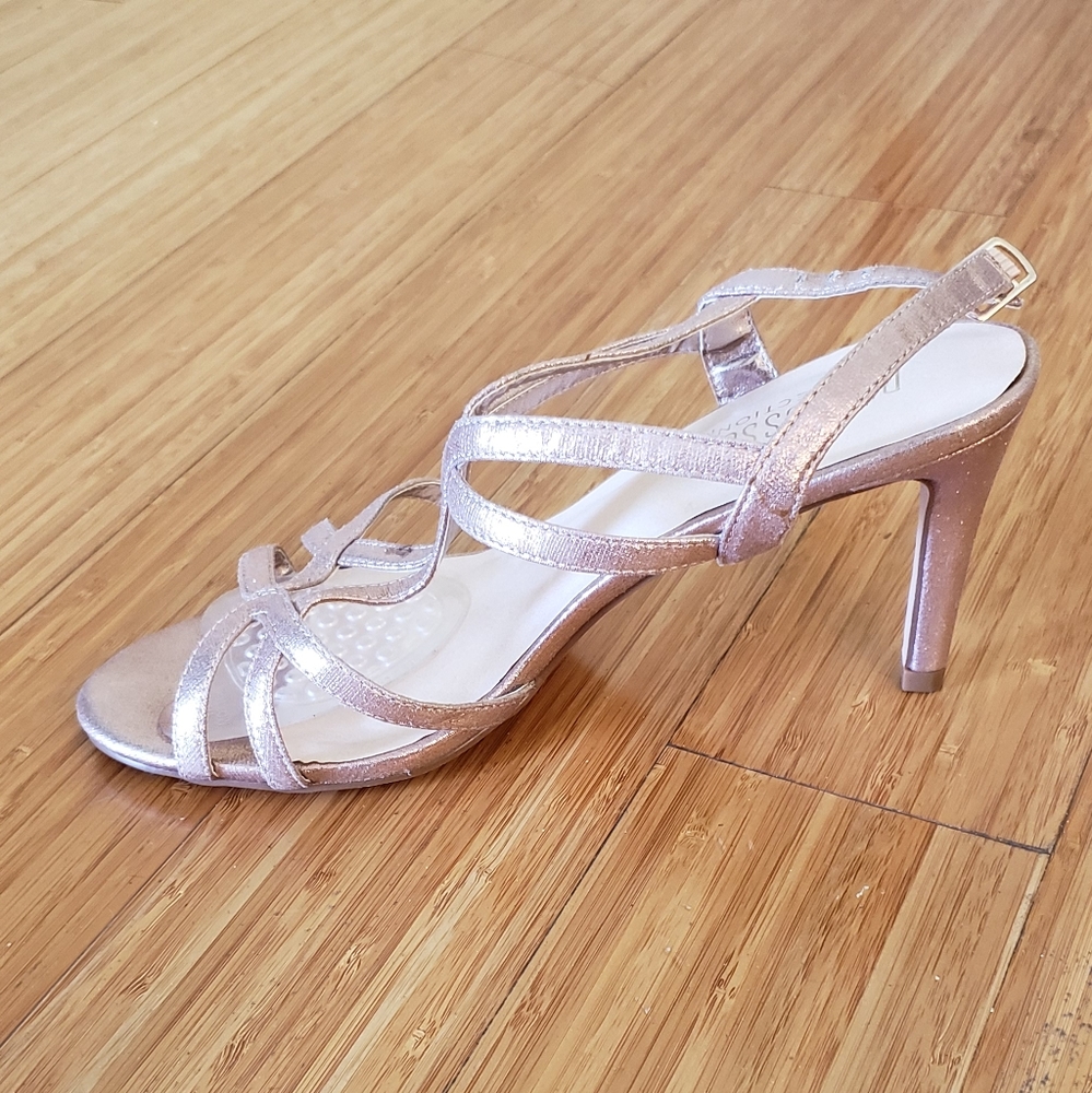 Rose gold formal heels
